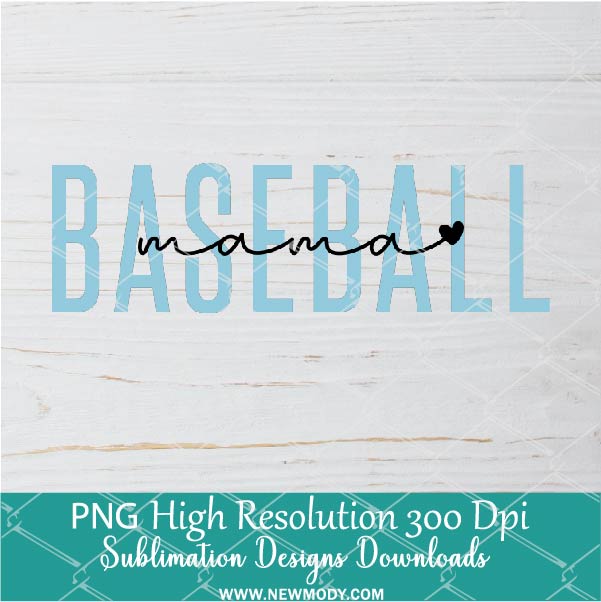 Baseball mama PNG For Sublimation
