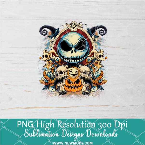 Jack Skellington PNG For Sublimation, Halloween PNG