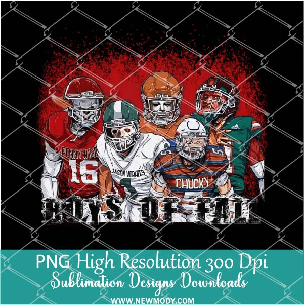 Boys Of Fall  PNG For Sublimation,