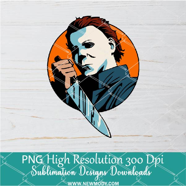 Horror Michael Myers PNG For Sublimation, Horror PNG, Halloween PNG