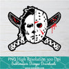 Horror movie masks PNG For Sublimation, Horror PNG, Halloween PNG
