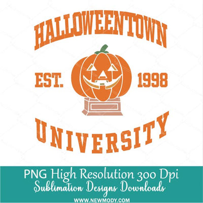 Halloweentown University PNG, Halloween Town Sublimation PNG Instant Download