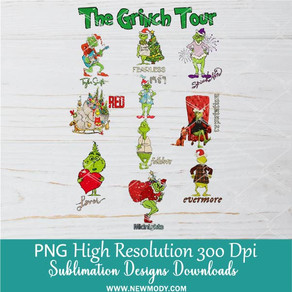 The Grinch Tour PNG, Funny Christmas Grinchy Quote Sublimation Shirt design Download