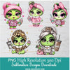 Grinch Baby girl Bougie PNG Bundle, Cute Leopard Pink Grinchy babies Girls Clipart PNG for Sublimation