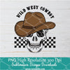 Wild West Cowboy PNG For Sublimation, Western Cowboy Halloween PNG Clipart
