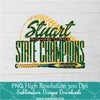 Stuart Lady Hornets PNG For Sublimation, Baseball PNG