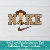 Nike Woody Embroidery PNG For Sublimation, Embroidery Toy story Nike PNG Clipart