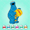 Sesame Street Cookie Monster  SVG - Cookie Monster Face SVG Newmody