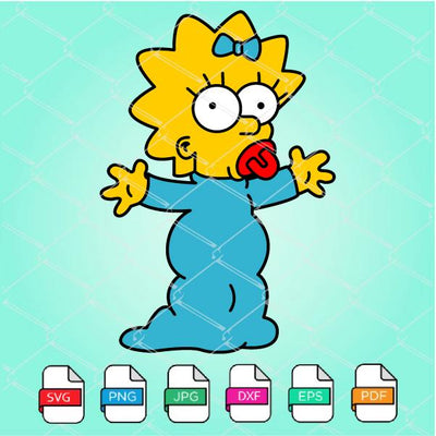 Maggie Simpson  SVG -The Simpsons SVG- Simpsons SVG Newmody