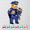 Chief Clancy Wiggum SVG -The Simpsons SVG- Simpsons SVG Newmody