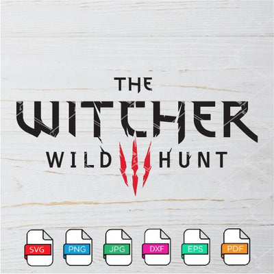 The Witcher Svg - The Witcher Wild Hunt logo Svg Newmody