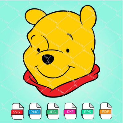 Winnie The Pooh SVG - Winnie Face SVG Newmody