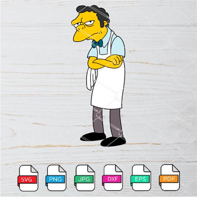 Moe Szyslak SVG -The Simpsons SVG- Simpsons SVG Newmody
