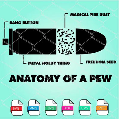 Anatomy Of A Pew SVG - Pew Anatomy SVG -Gun Lovers SVG Newmody