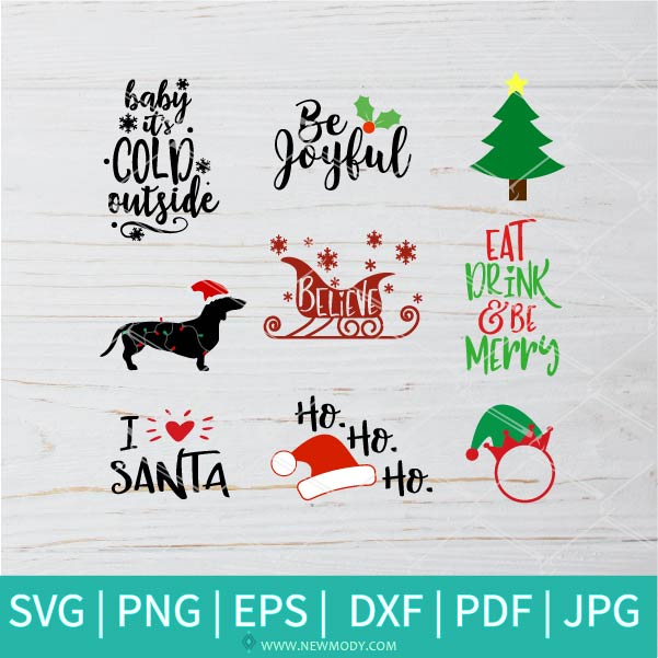 Christmas Bundle SVG - Christmas SVG - Snowman SVG - Winter SVG - Newmody