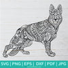 Mandala Dog SVG - Dog Mandala SVG - Coloring printable - Newmody