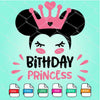 Birthday Princess SVG - Minnie Mouse SVG Newmody