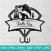 Fish On SVG - Fishing SVG - Fishing Pole SVG- Bass Fishing Printable - Newmody