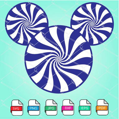 Mickey Mouse Candy Face SVG - Mickey Mouse SVG Newmody