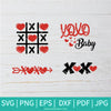 XoXo Valentine SVG - Xoxo SVG -  Valentine's Day  SVG - Valentines Hearts SVG - Newmody