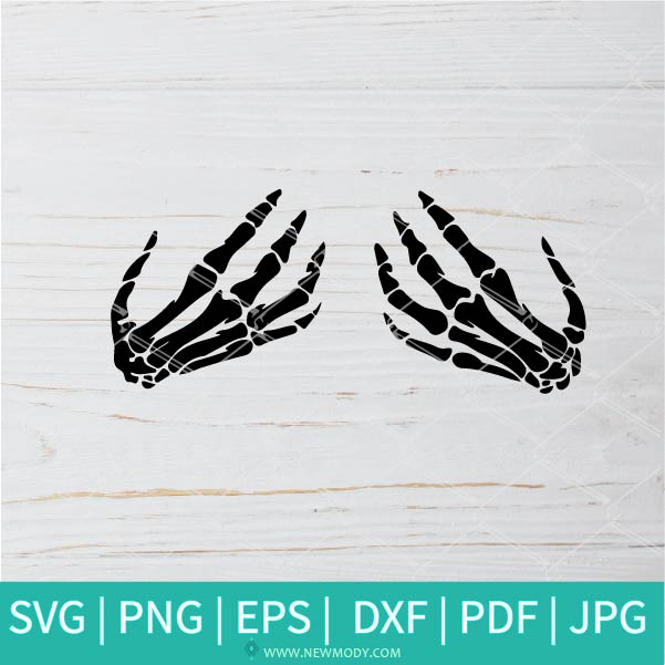 Skeleton Hands SVG - Boob Hands SVG - Halloween SVG