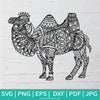 Coloring Mandala Camel  SVG - Dromedaries  SVG -Mandala SVG - Newmody
