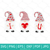 I Love You Gnomes SVG - Valentine Gnome SVG - Gnome Valentine's Day  SVG - Valentines Hearts SVG - Love SVG - Heart SVG - Newmody