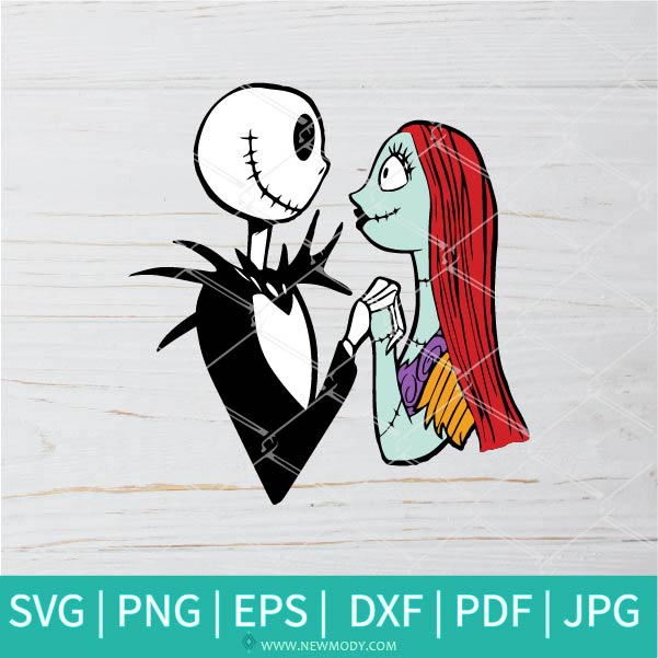 Couple Nightmares SVG - Jack Skellington Svg - Sally SVG - Jack And Sally SVG