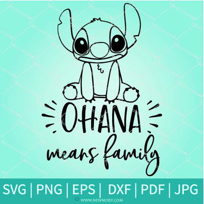 Ohana means family SVG - Stitch SVG -Disney SVG Newmody