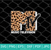 MTV Leopard SVG - Music Television Logo Svg - Music TV SVG cut file - Newmody