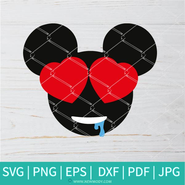 Love Mickey SVG - Mickey Love Emoji PNG