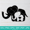 Mommy and Baby Elephant SVG - Elephant SVG - Mommy Svg - Pregnant Elephant SVG - Newmody
