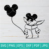 Baby Yoda SVG- The child SVG - Mickey Ears SVG - Mickey Mouse SVG - baby alien outline svg - Newmody