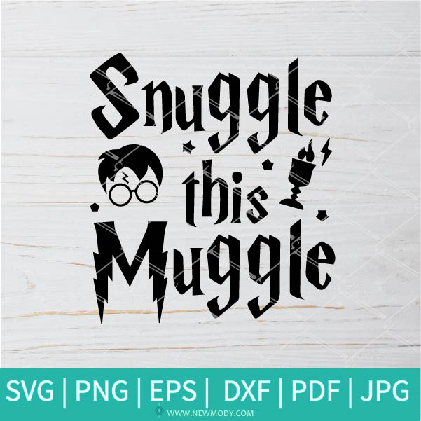 Snuggle This Muggle SVG - Harry Potter SVG - Deathly Hallows SVG - Newmody