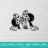 Minnie Peeking SVG - Minnie Mouse SVG - Disney SVG - Newmody