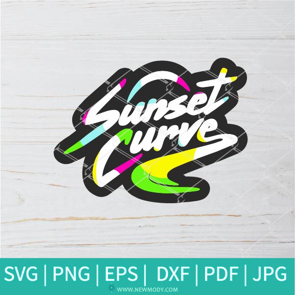 Sunset Curve Logo SVG -  Julie And The Phantoms SVG - Sunset Curve Band SVG - Newmody