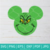 Grinch Mickey SVG - Mickey Mouse SVG - Grinch Face Svg - Newmody