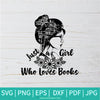 Just a Girl Who Loves Books SVG - Love Reading SVG - Books Lovers SVG - Readers SVG - Newmody