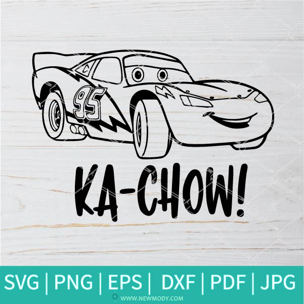 Ka Chow SVG - Disney cars SVG - Lightning McQueen SVG - Newmody