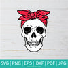 Skeleton SVG -Day of The Dead SVG - Sugar Skull Svg - Skull Women SVG - Newmody