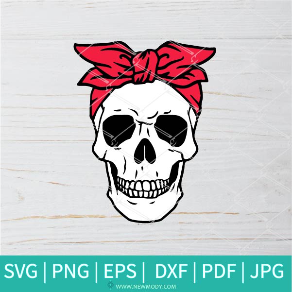 Skeleton SVG -Day of The Dead SVG - Sugar Skull Svg - Skull Women SVG - Newmody