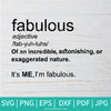 Fabulous Definition SVG - Dictionary SVG -Simply Fabulous SVG - Newmody