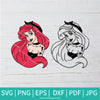Princess Ariel Punk SVG - Punk Princess SVG - Punk Ariel SVG - Ariel Silhouette SVG - Newmody