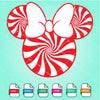 Minnie Mouse Candy Face SVG - Minnie SVG Newmody