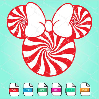 Minnie Mouse Candy Face SVG - Minnie SVG Newmody