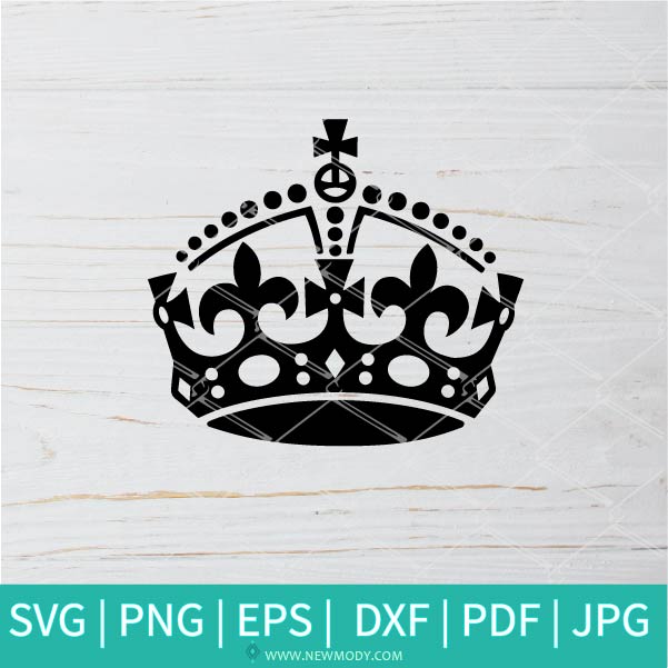 Keep Calm Crown Logo SVG - Keep Calm SVG -  Keep Calm Crown SVG - Crown SVG - Newmody