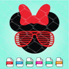 Minnie Mouse Sunglasses SVG - Minnie Ears SVG Newmody