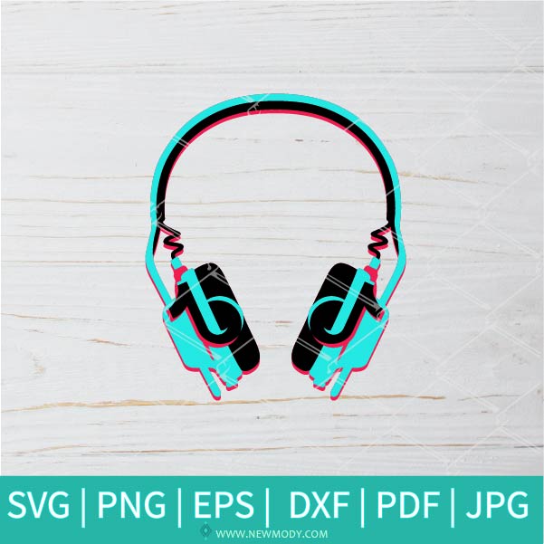 Musical Headphones SVG - Music SVG - Peace love music  SVG - Newmody