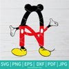 Letter A Mickey SVG -  Letter A Mickey PNG - Newmody
