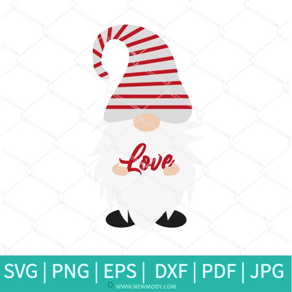 Loving Gnome SVG - Valentine Gnome SVG - Gnome Valentine's Day  SVG - Valentines Hearts SVG - Love SVG